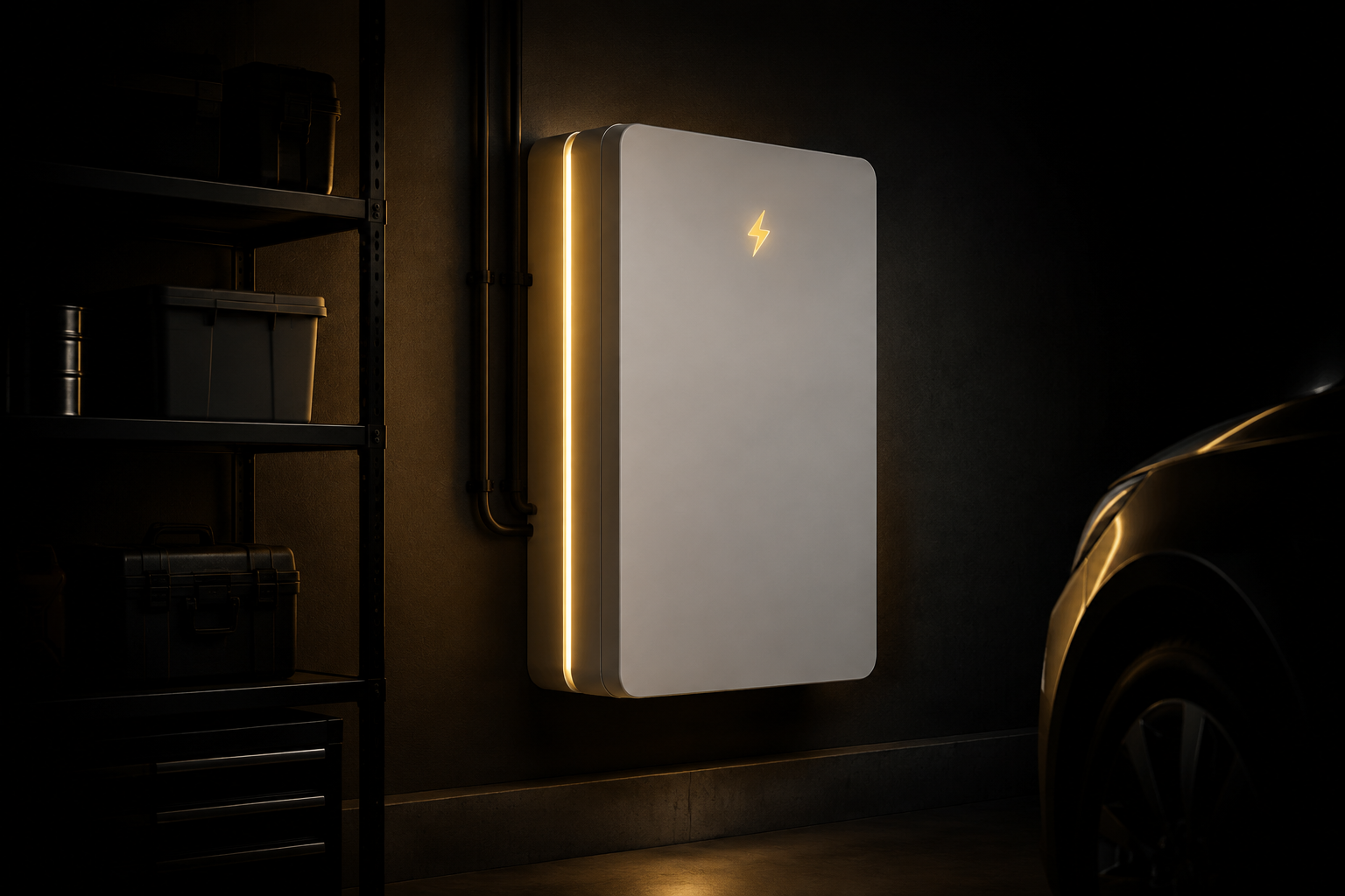 Home battery storing free midday power